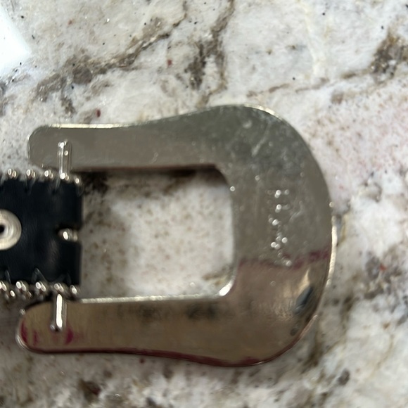 BB Simon Large Crystal Leather Belt